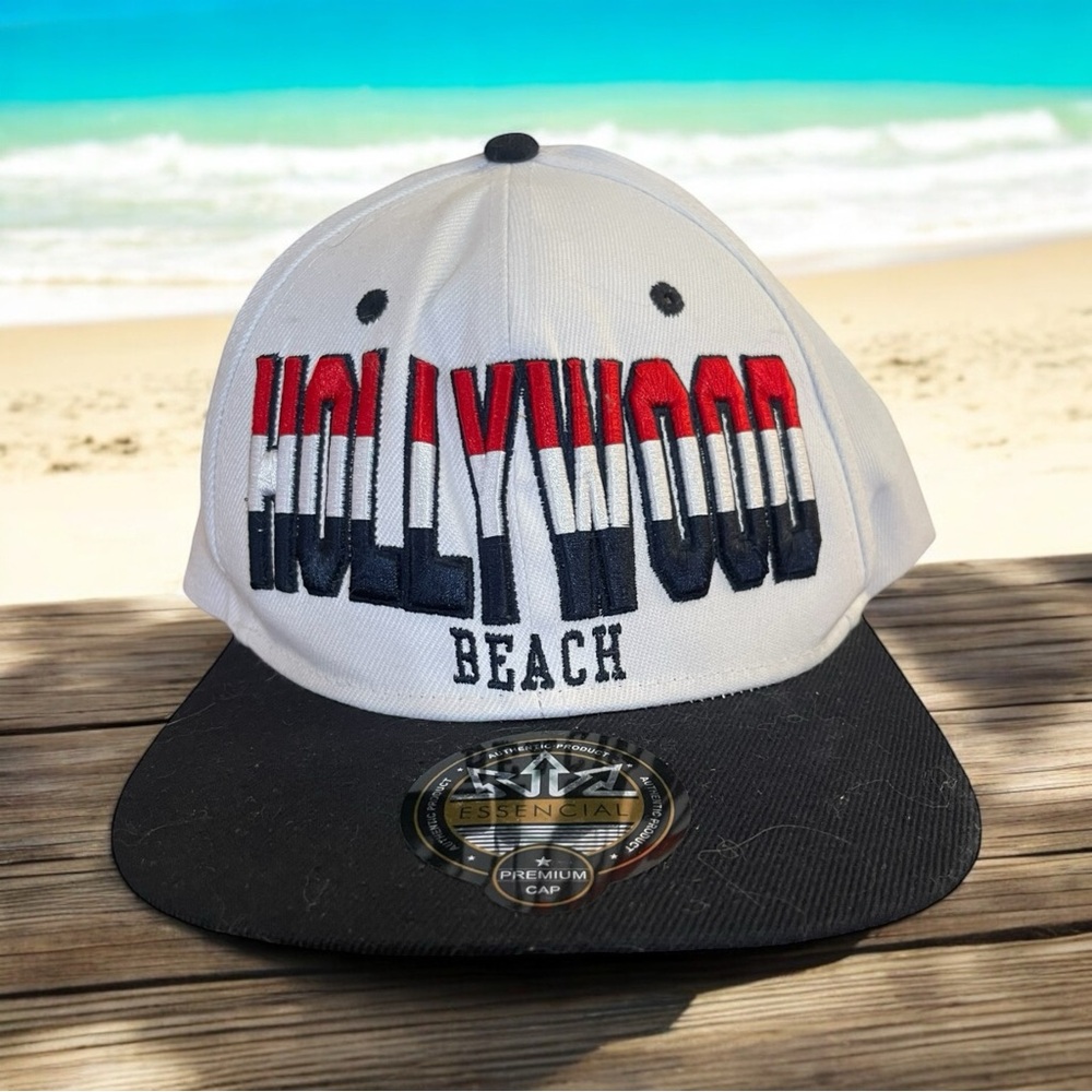 New Hollywood Beach Essencial Premium Cap unisex White